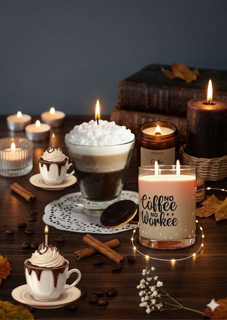 Coffee cream Candle collection