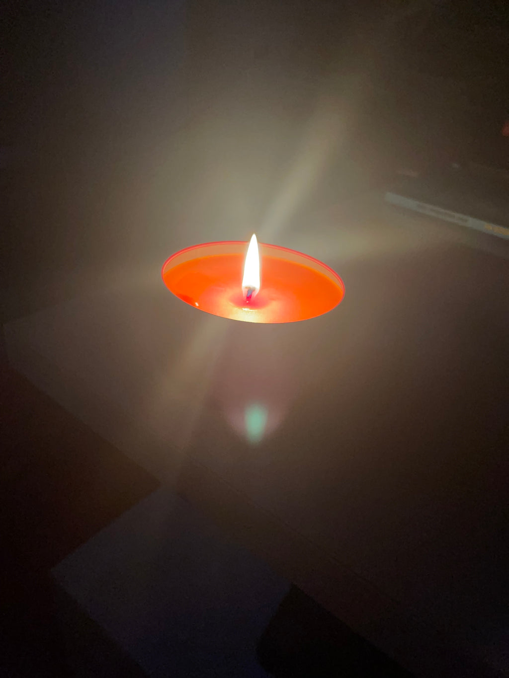 Burning temptation Tin Candle – Vibrant Orange & Red Artisanal Home Fragrance