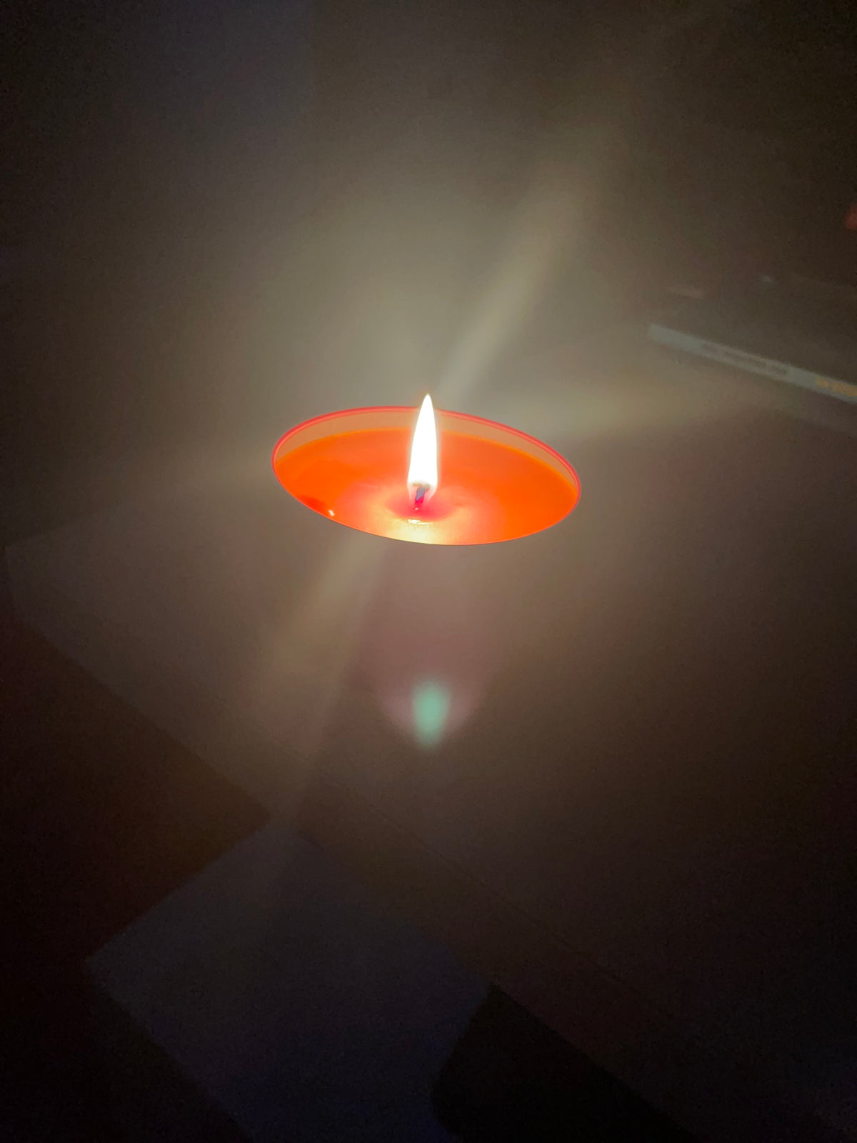 Burning temptation Tin Candle – Vibrant Orange & Red Artisanal Home Fragrance