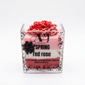 Spring Red Rose Soy Candle | Floral Luxury Candle | Self Love Gift for Her