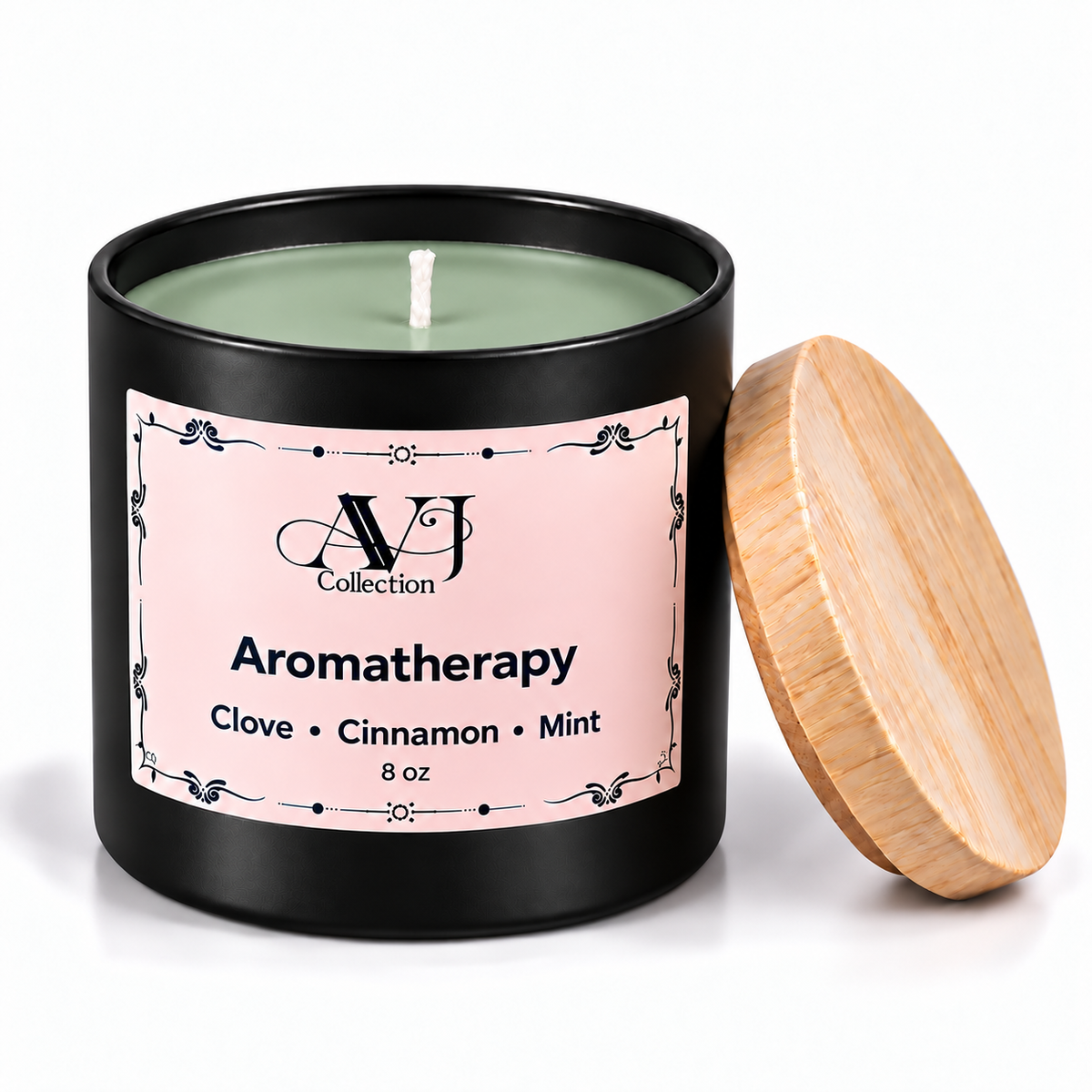 AVJ Collection 8 oz Scented Candle hand poured candle – luxury soy candles,Choose Your Fragrance – Fresh, Cozy, Aromatherapy and Intention Candles