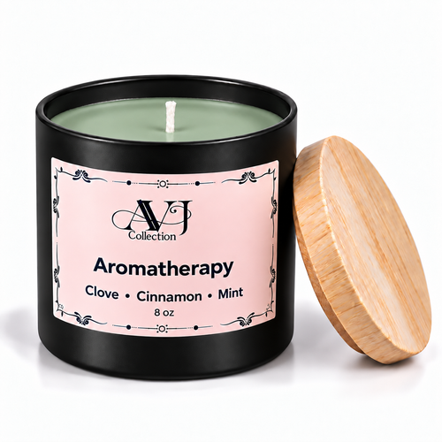 AVJ Collection 8 oz Scented Candle hand poured candle – luxury soy candles,Choose Your Fragrance – Fresh, Cozy, Aromatherapy and Intention Candles