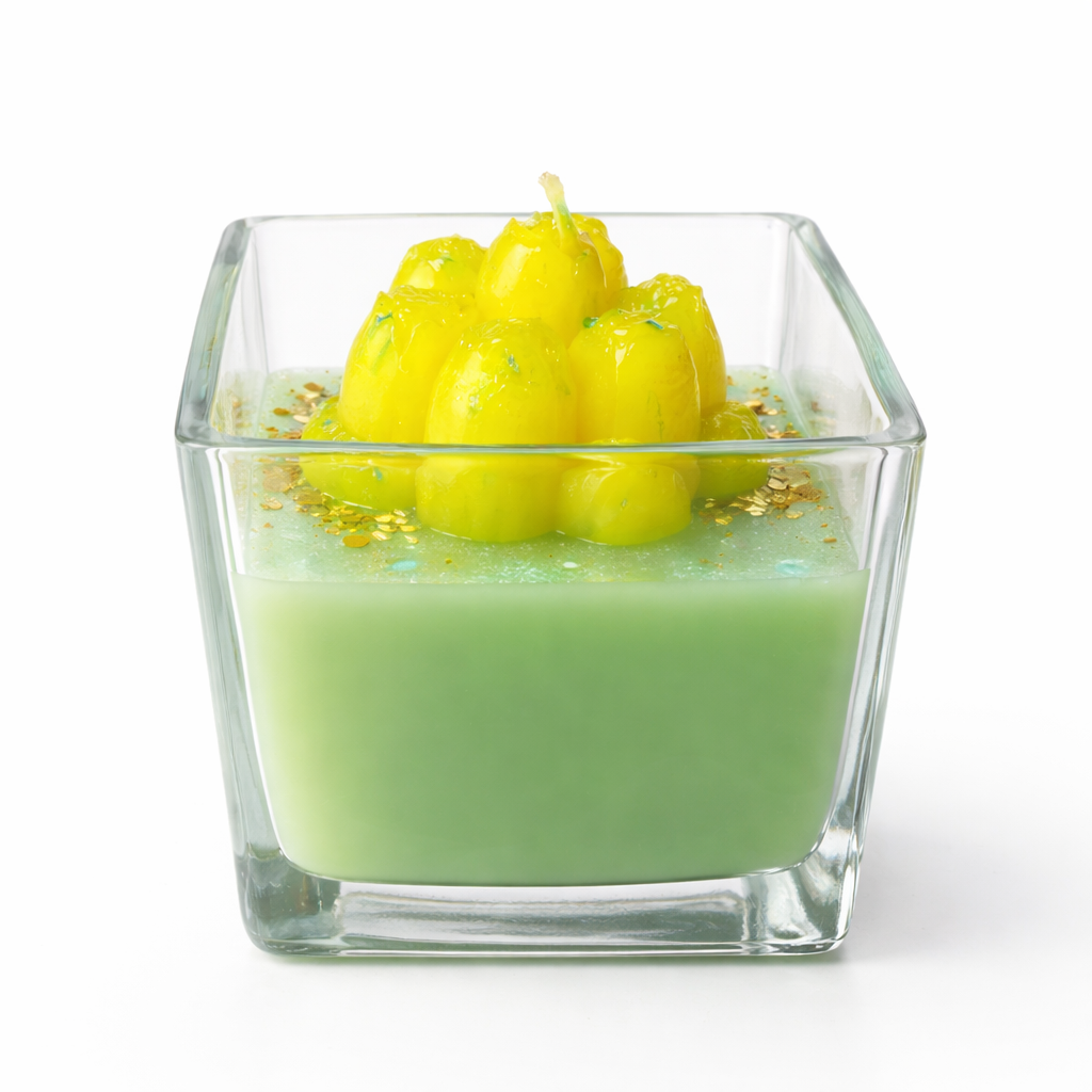 Fresh Energy Ritual Candle | AVJ Collection | 12oz Hand-Poured soy Candle 48-Hour Burn | Green Botanical Candle | Home Decor Candle