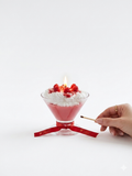 Raspberry Cream Delight Candle
Handcrafted Raspberry & Whipped Cream Dessert Candle