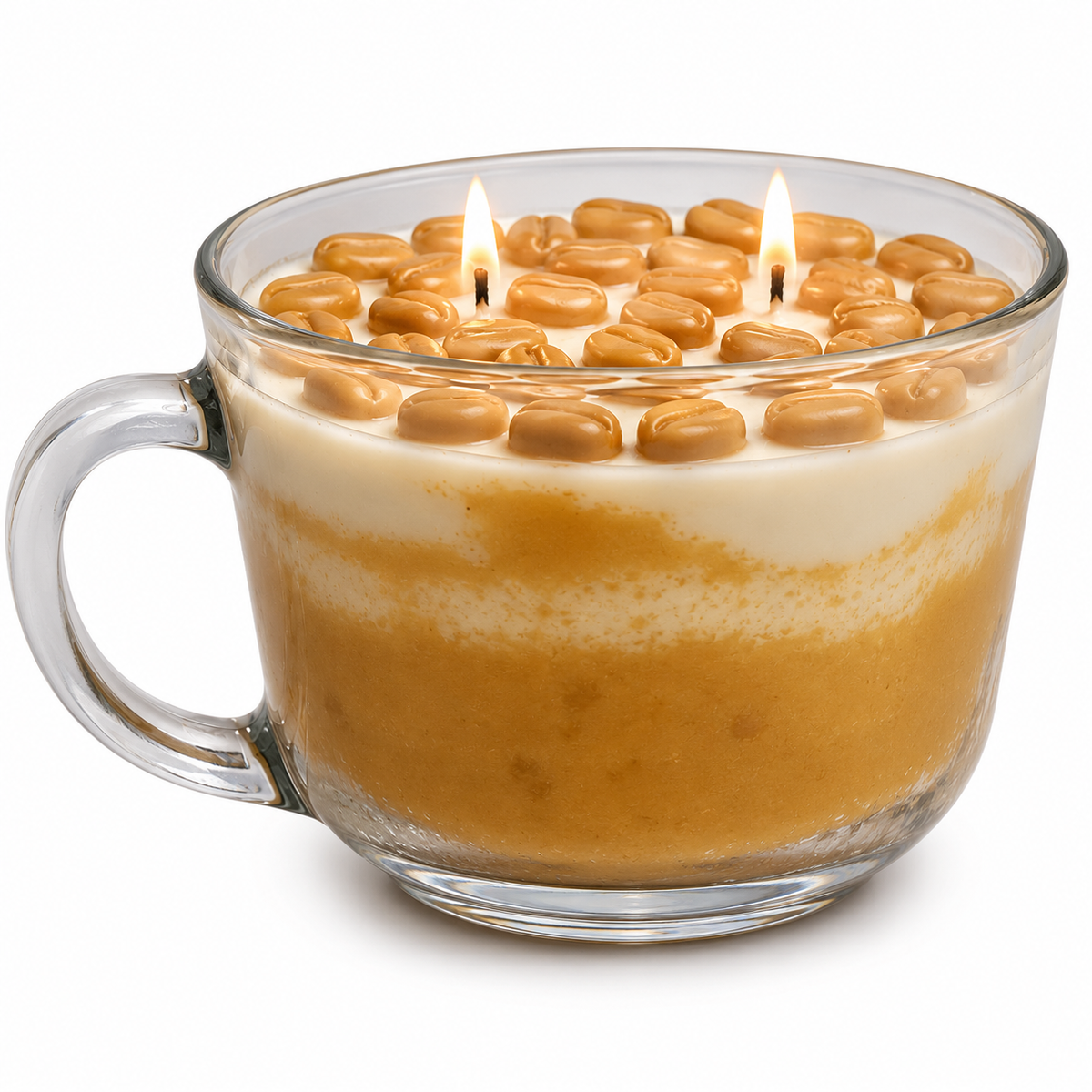 Café Caramel Bliss – Double-Wick Coffee Candle