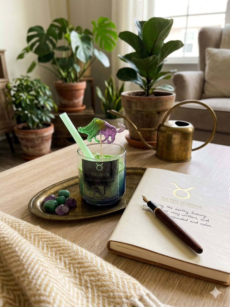 Taurus Zodiac Candle Loyal Calm Grounded