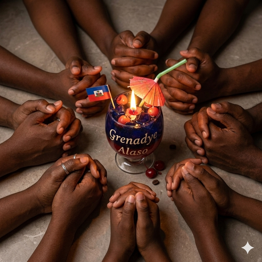 Fyète Grenadye / Grenadier Pride Grenadier Pride” Luxury Soy Candle — Haiti World Cup 2026