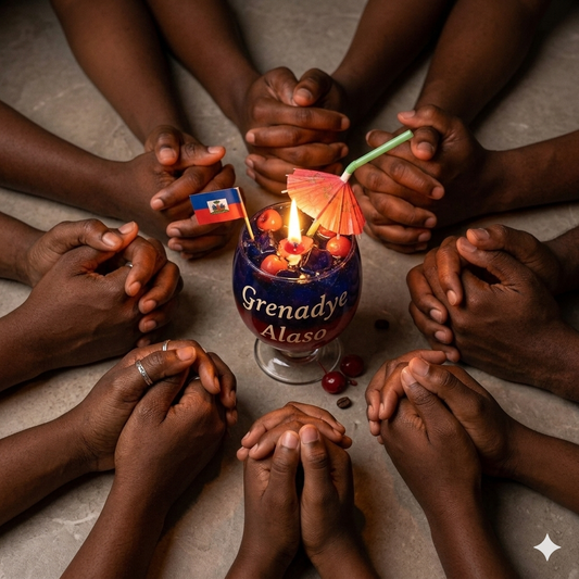 Fyète Grenadye / Grenadier Pride Grenadier Pride” Luxury Soy Candle — Haiti World Cup 2026