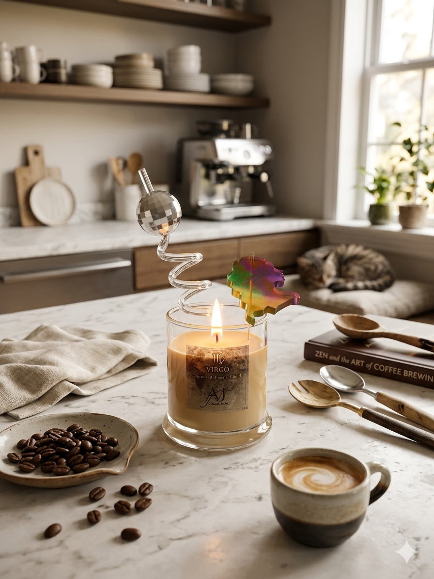 Title: Virgo Zodiac Candle | Handcrafted Soy Candle | Astrology Gift