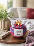 Handmade Blueberry Mixed Juice Soy Wax Candle | Artisan Triple-Layered Berry Scented Bowl Candle