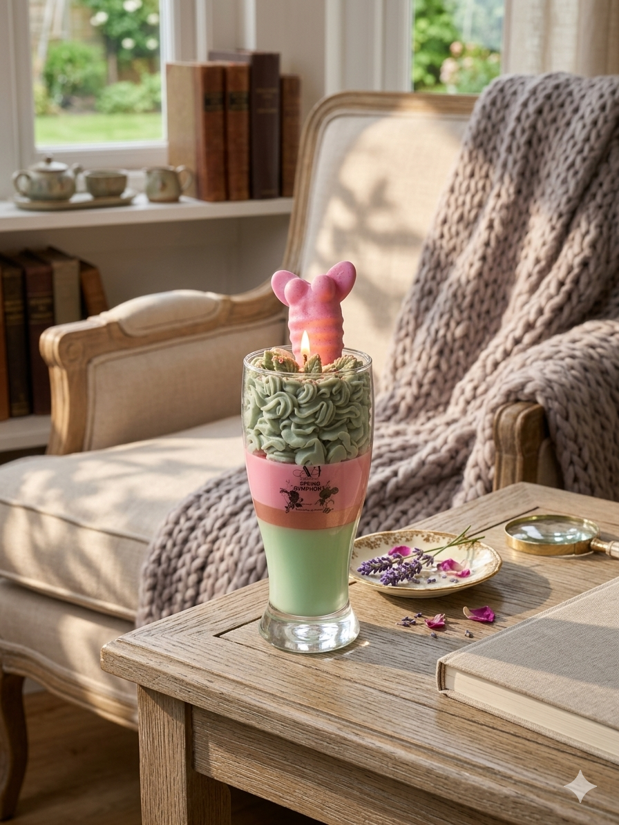 Spring Symphony Artisan Parfait Candle special gifts natural soy wax