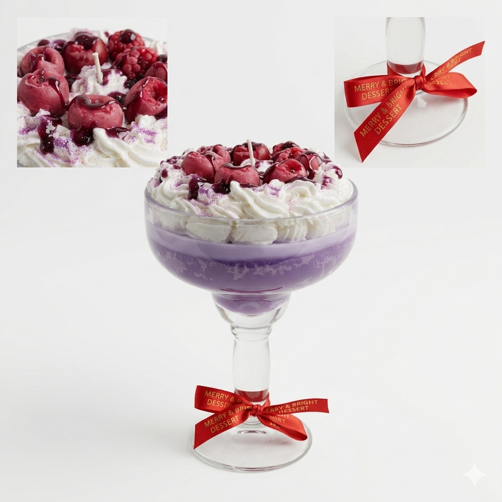 Artisan Mixed Berry Margarita Dessert Candle