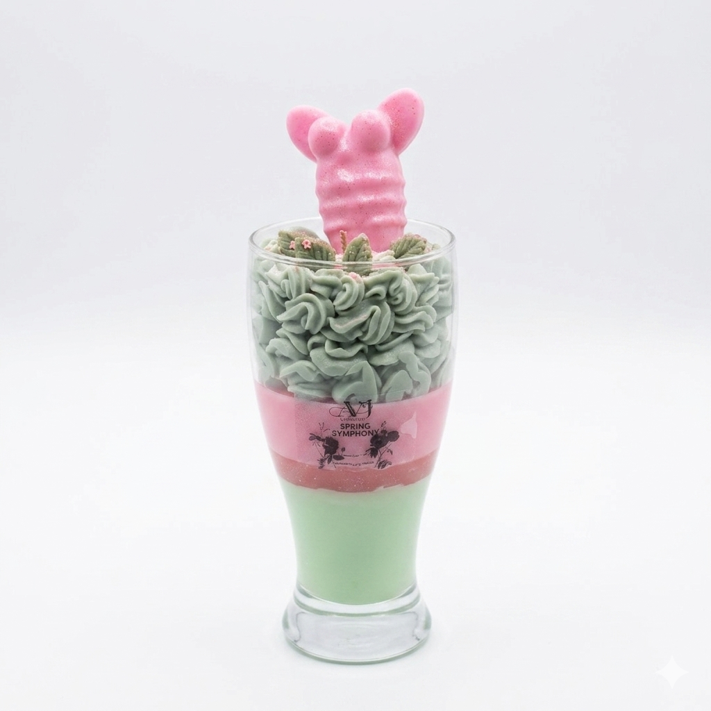Spring Symphony Artisan Parfait Candle special gifts natural soy wax
