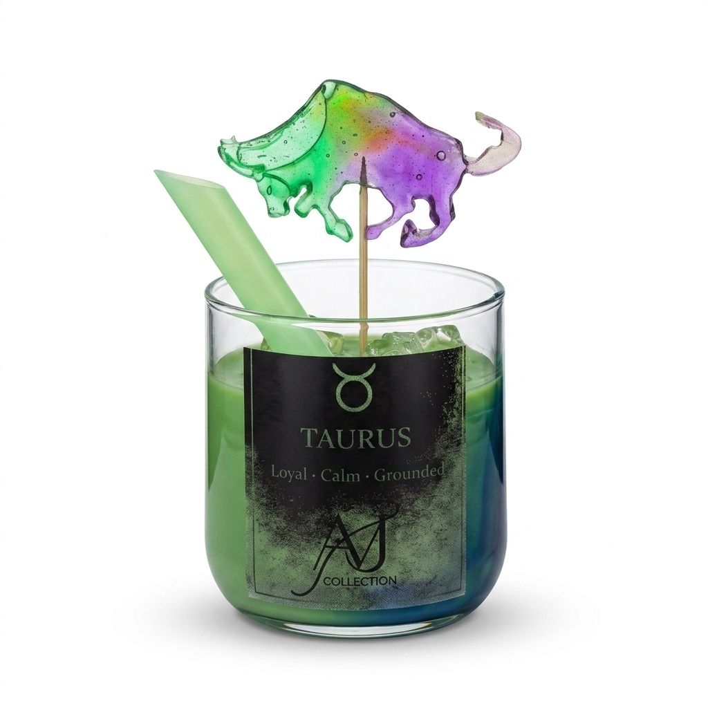 Taurus Zodiac Candle Loyal Calm Grounded