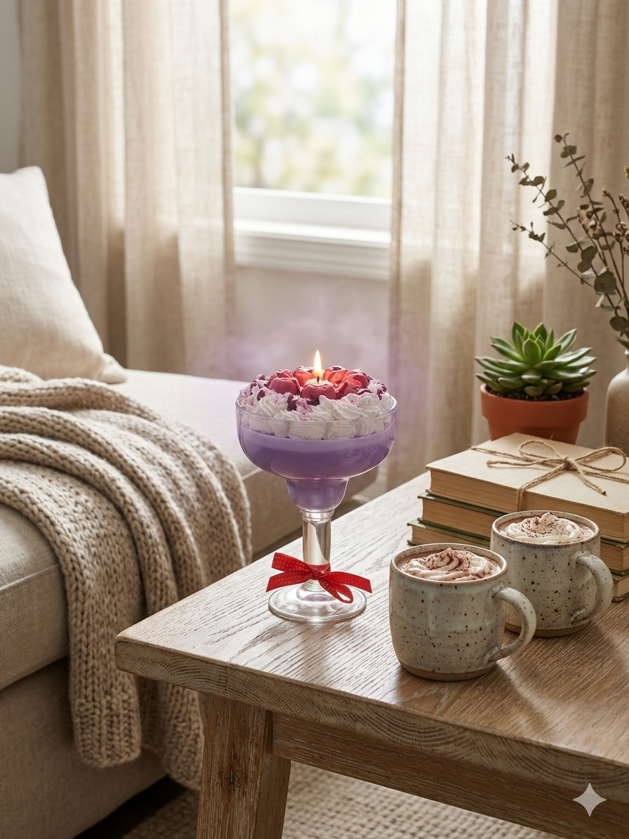 Artisan Mixed Berry Margarita Dessert Candle