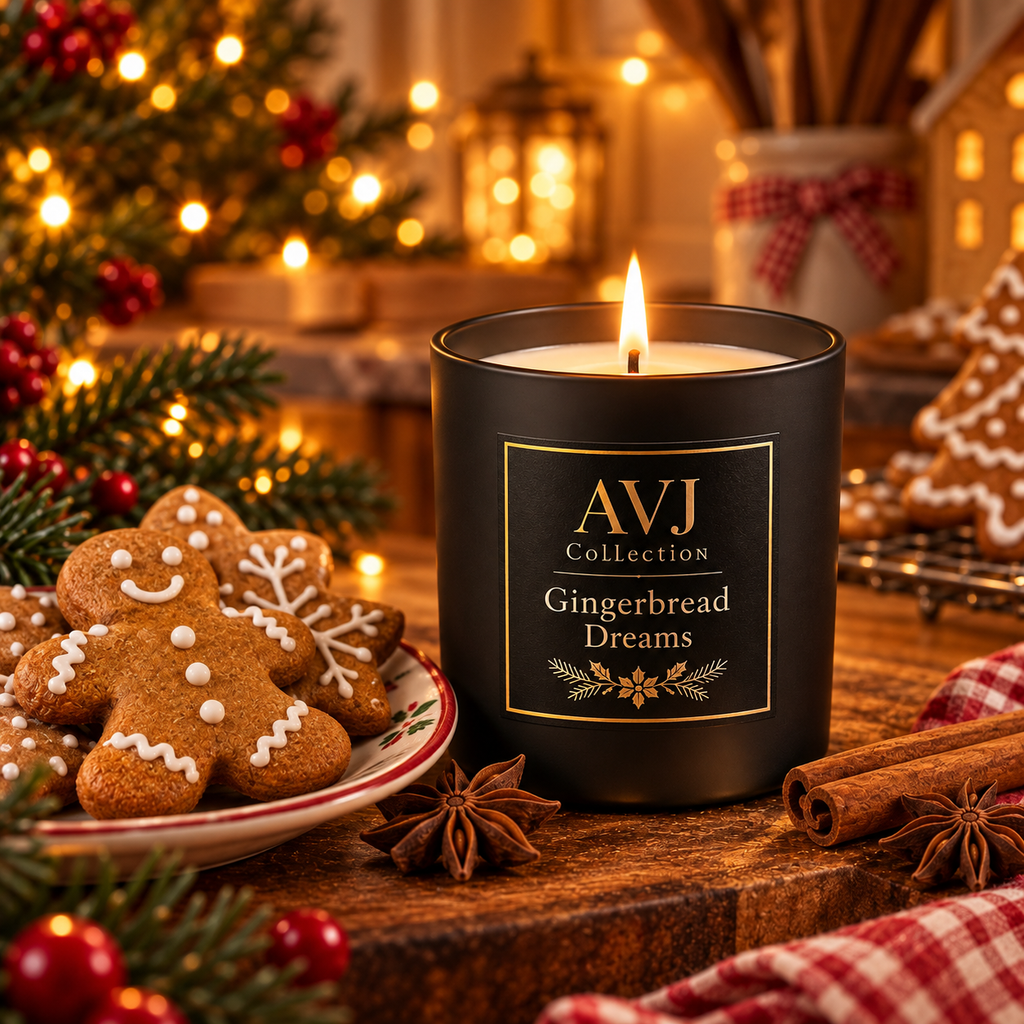 AVJ Collection Gingerbread Dreams Christmas Candle