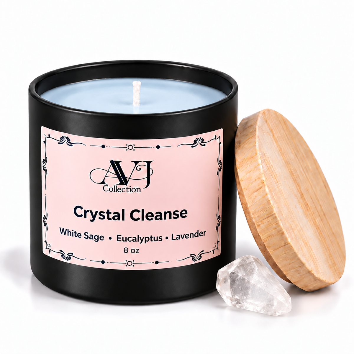 AVJ Collection 8 oz Scented Candle hand poured candle – luxury soy candles,Choose Your Fragrance – Fresh, Cozy, Aromatherapy and Intention Candles
