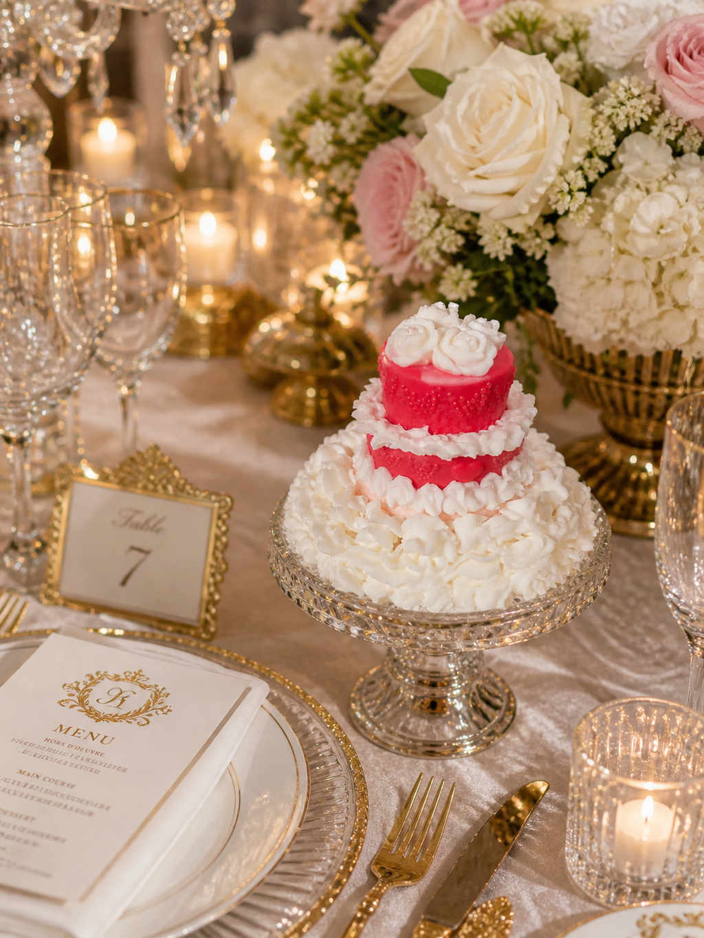 Wedding Cake Candle | Tiered Cake Candle | Bridal Gift | Dessert Candle