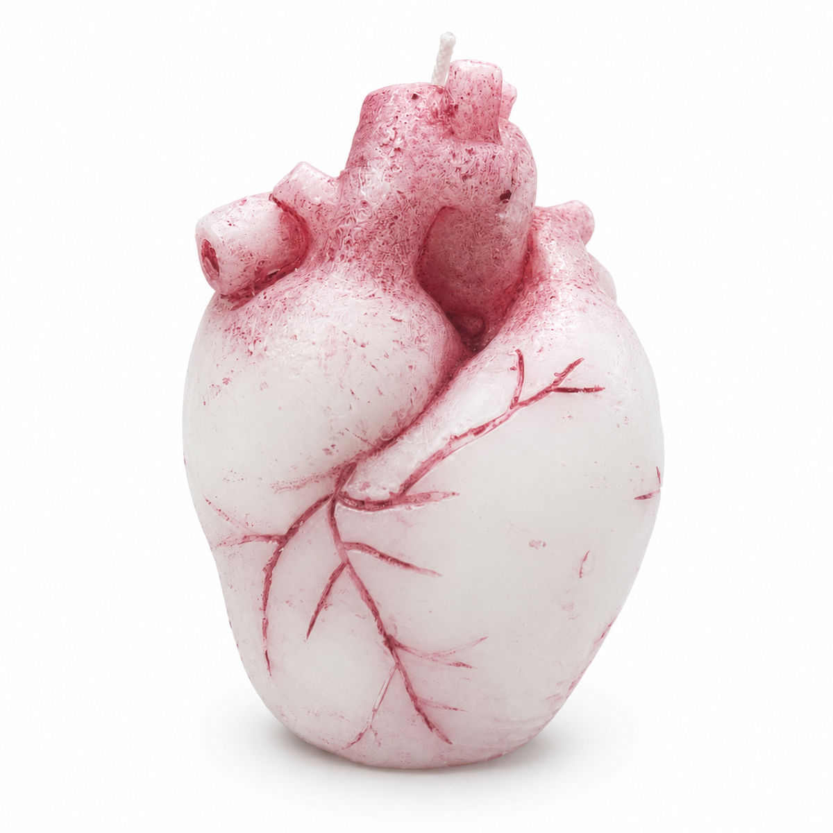 AVJ Collection Anatomical Heart Candle – Handmade Scary Halloween Candle, Gothic Horror Décor, Creepy Heart-Shaped Candle for Parties and Unique Gifts