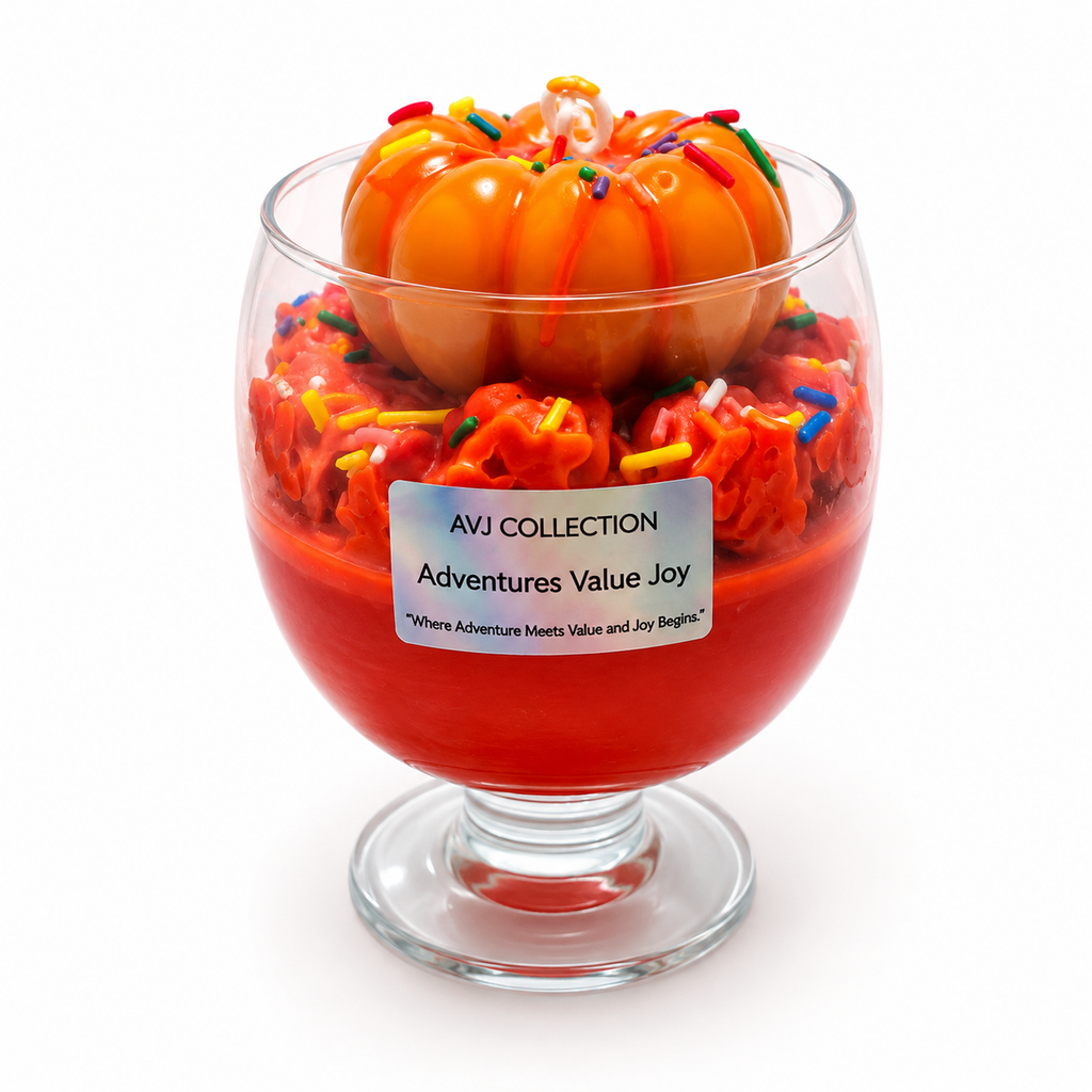 🎃 Pumpkin Sprinkle Delight Candle Halloween Decor