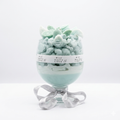 Mint Mojito Cream Gourmet Dessert Candle – Handmade Scented Soy Wax Blend Gel Candle in Goblet Glass