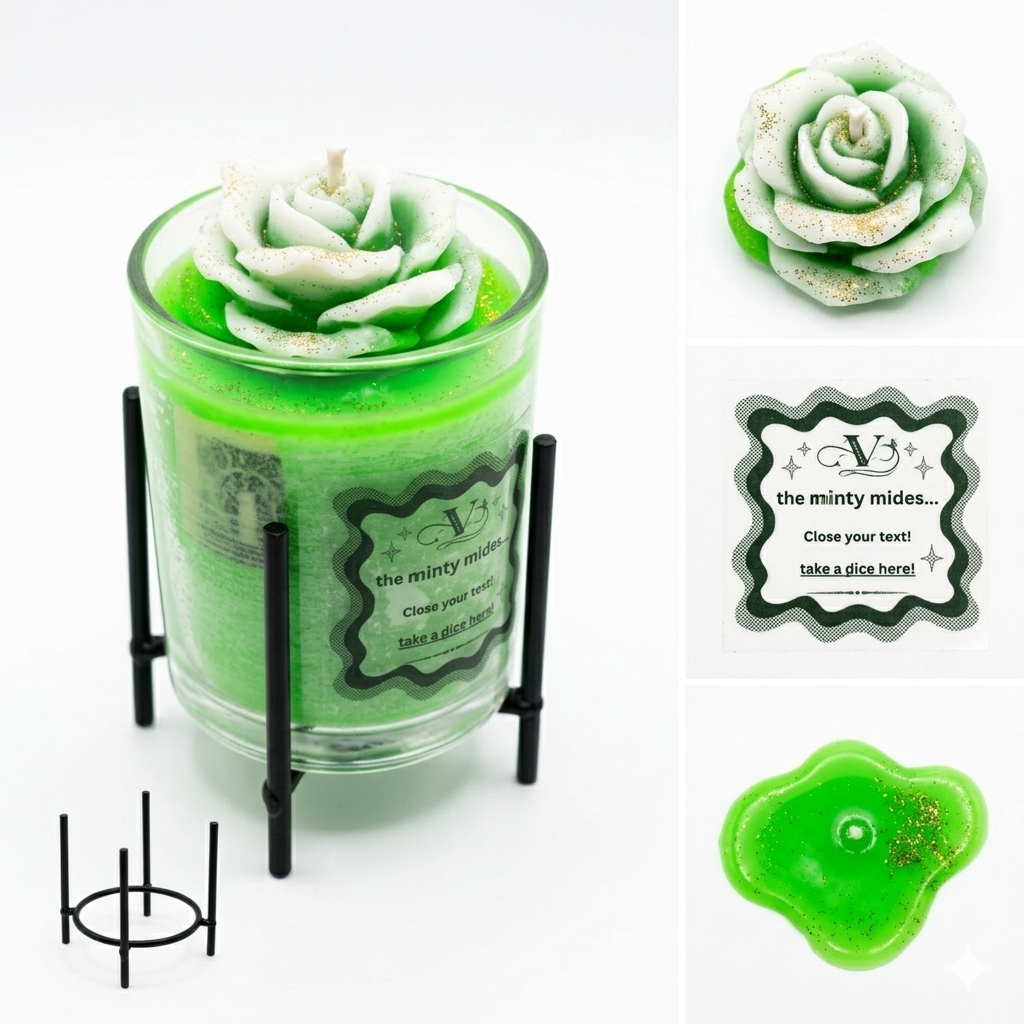 The minty millionaire Floral Infusion Scented Candle