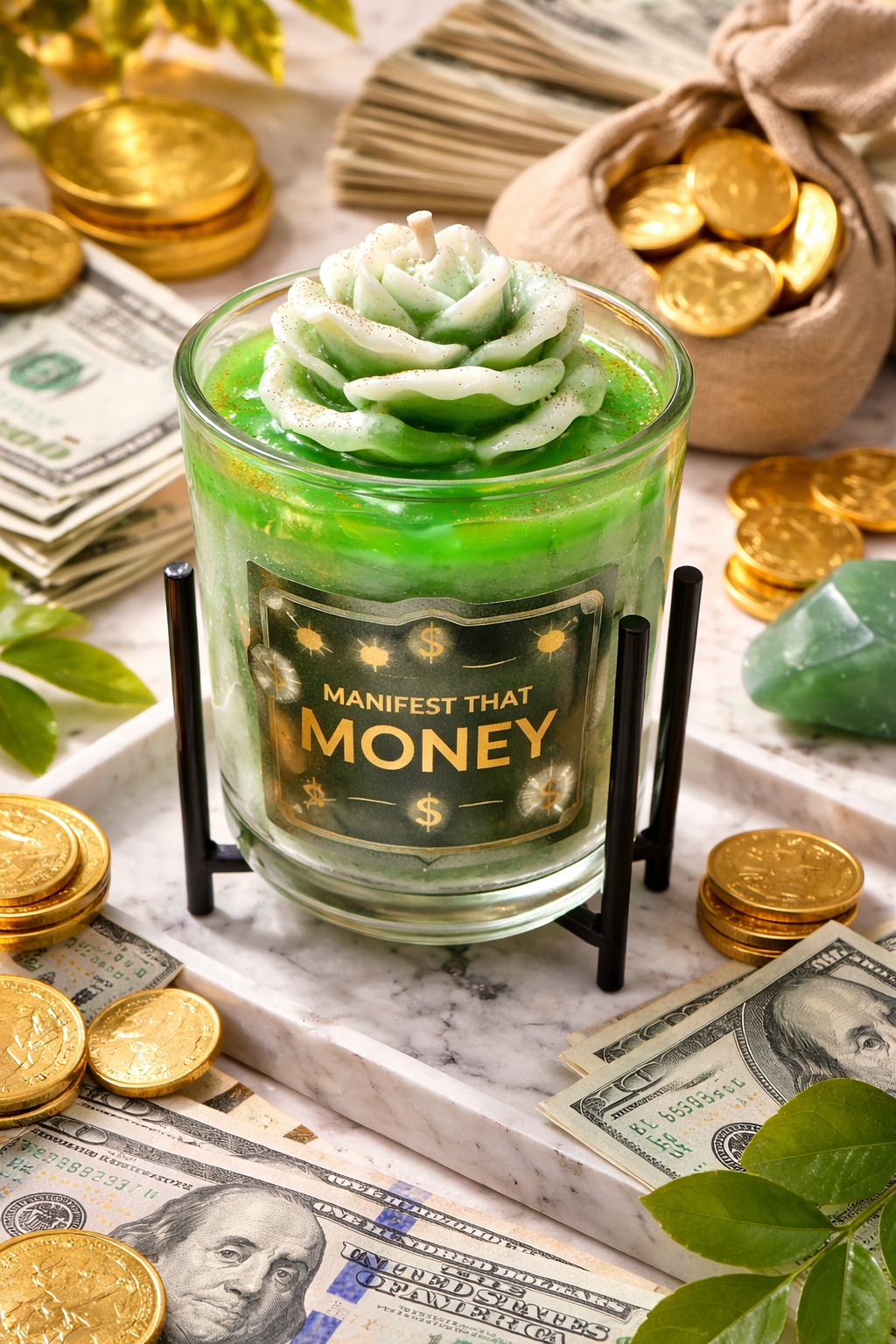 The minty millionaire Floral Infusion Scented Candle