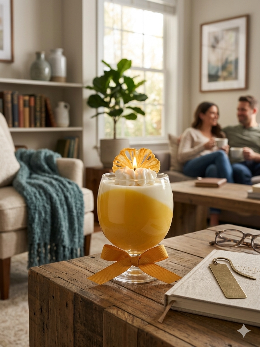 Pineapple Vanilla Dream Candle | Tropical Luxury Soy Candle