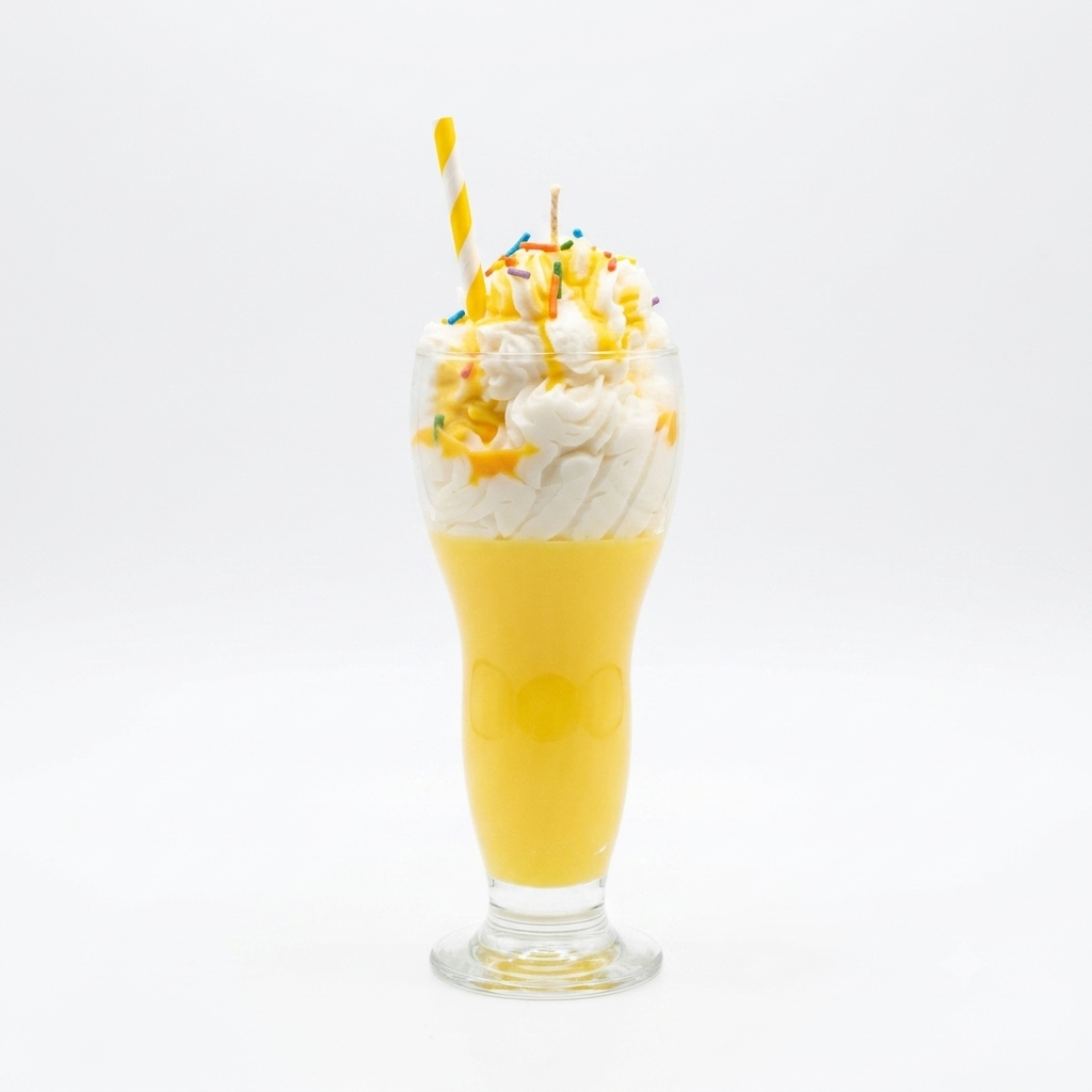 Handcrafted Fudge Milkshake Dessert Candle – Whipped Wax  Drizzle fruit mixes scent
