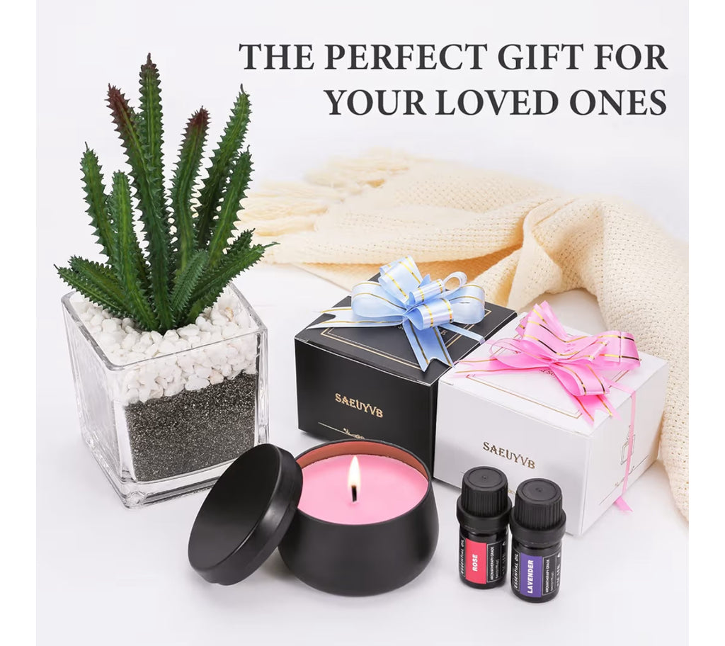 🕯️ AVJ Collection Studio Premium Candle Making Kit | 20+ Black Tins, 11 lbs Soy Wax, Electric Hot Plate, Botanicals, Dye Hearts & 6 Scented Oils + FREE Lifetime Course Access