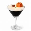 Midnight Pumpkin Spice Martini Candle – Black & Cream Luxury Fall Candle