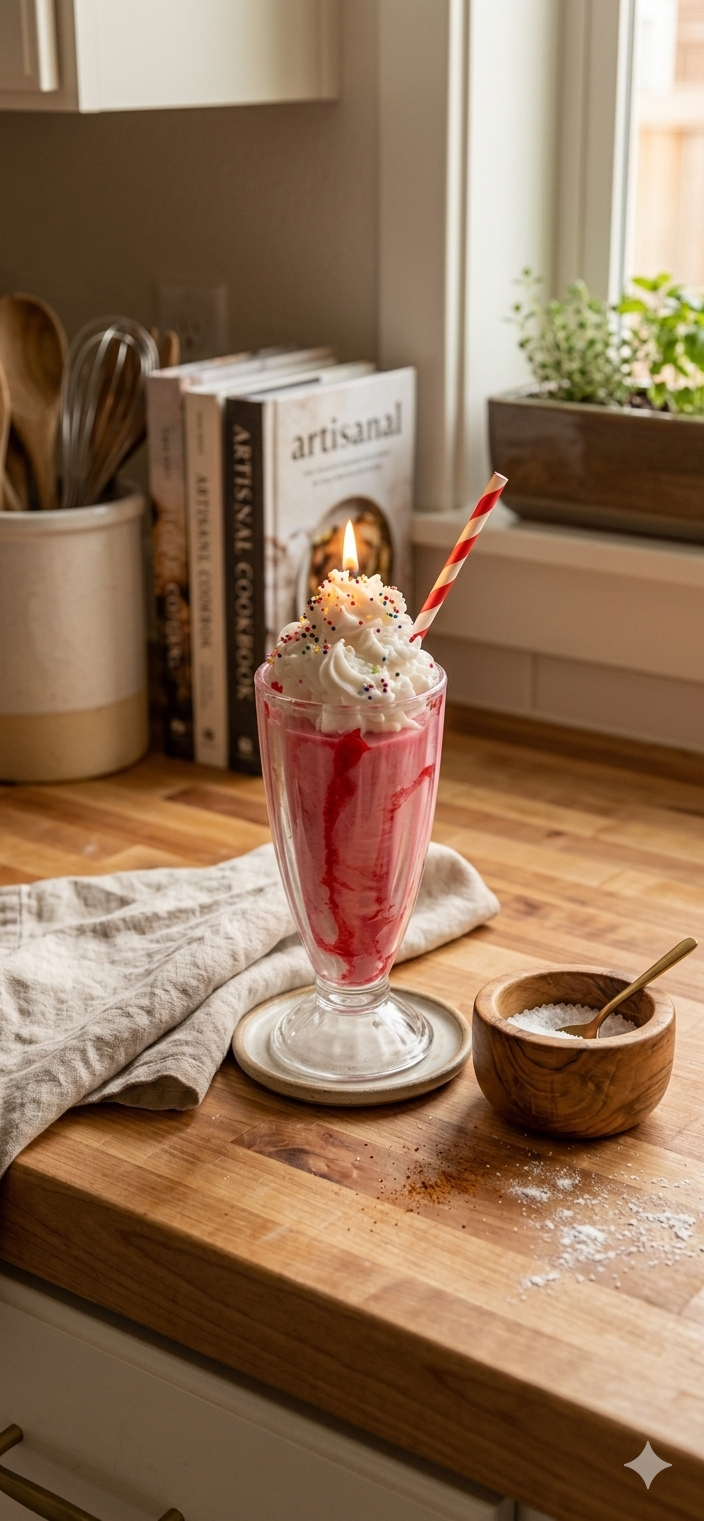 Handcrafted Fudge Milkshake Dessert Candle – Whipped Wax  Drizzle fruit mixes scent