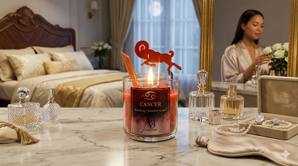 Aries ♈ Brave, Energetic & Leader – Handmade Zodiac Artisan Candle