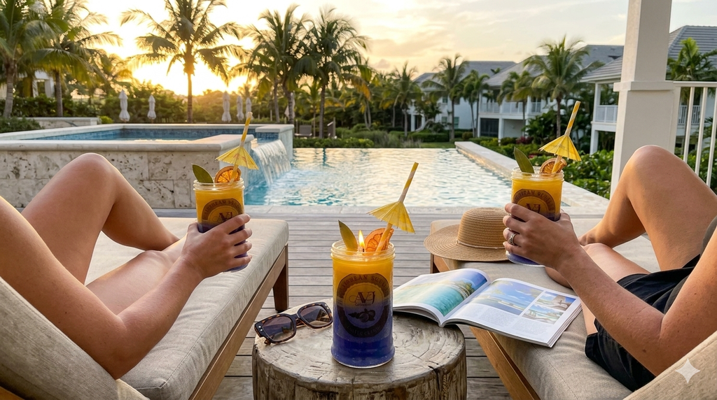 Caribbean Sunrise Cocktail Candle – Tropical Luxury