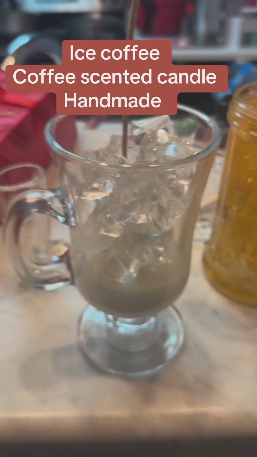 Handmade Gourmet Caramel Iced Coffee Gel Wax Mix Candle - AVJ Collection